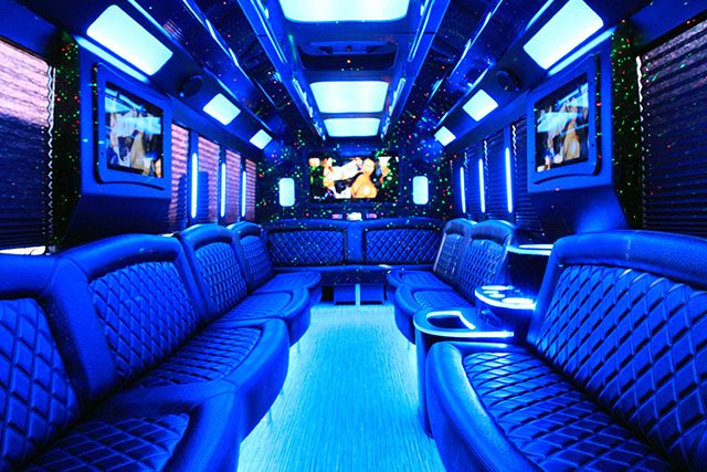 20-25 passenger party bus rental in Surrey