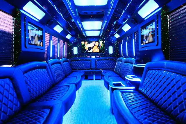 20-25 passenger party bus rental in Surrey